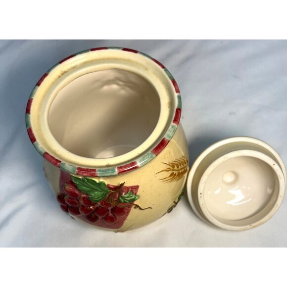 Dicksons Ceramic Jar With Lid - "The Whole Earth Is Full Of His Glory" Wheat & G - Picture 5 of 6